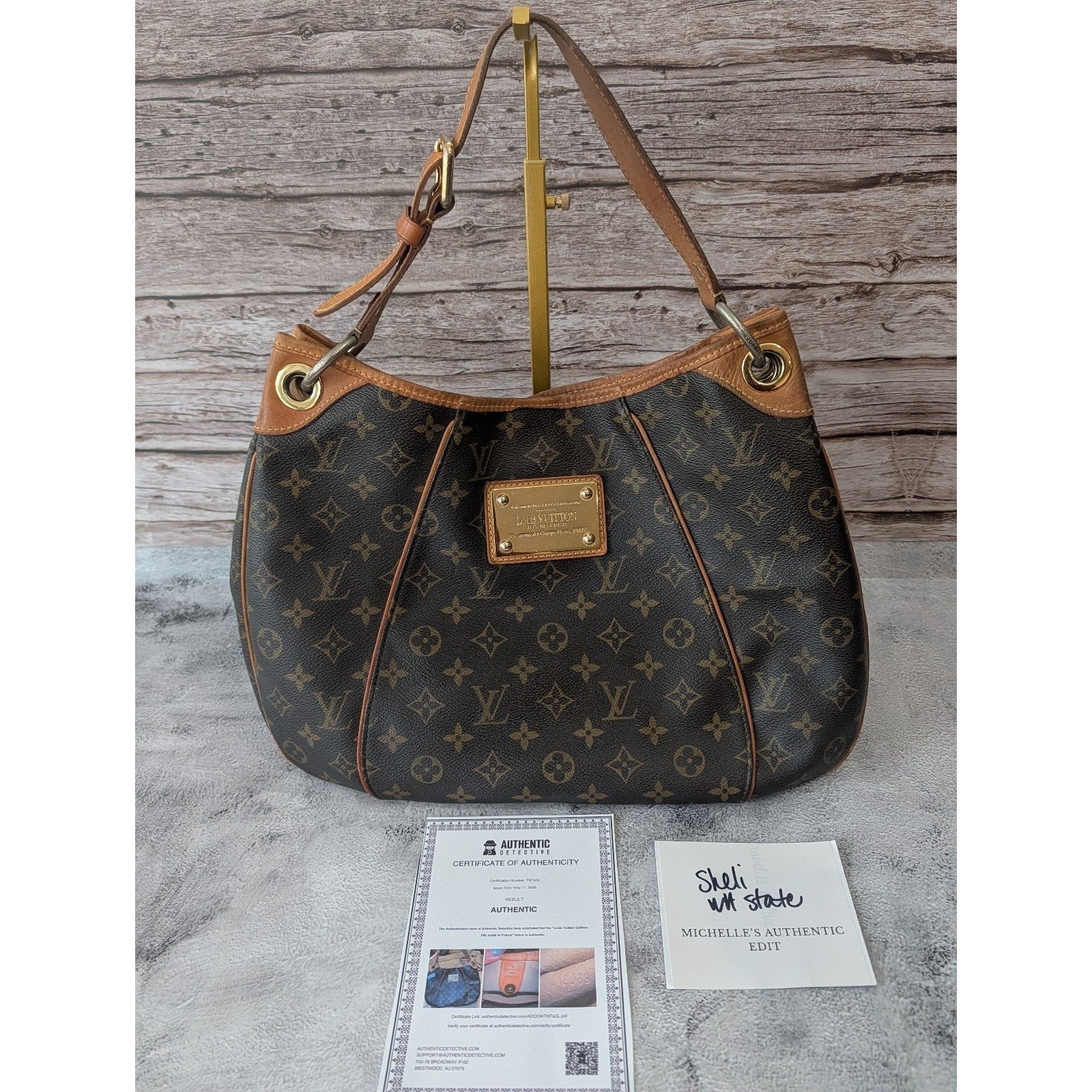 Louis Vuitton Monogram Galliera Pm Hobo Shoulder Bag Good Condition